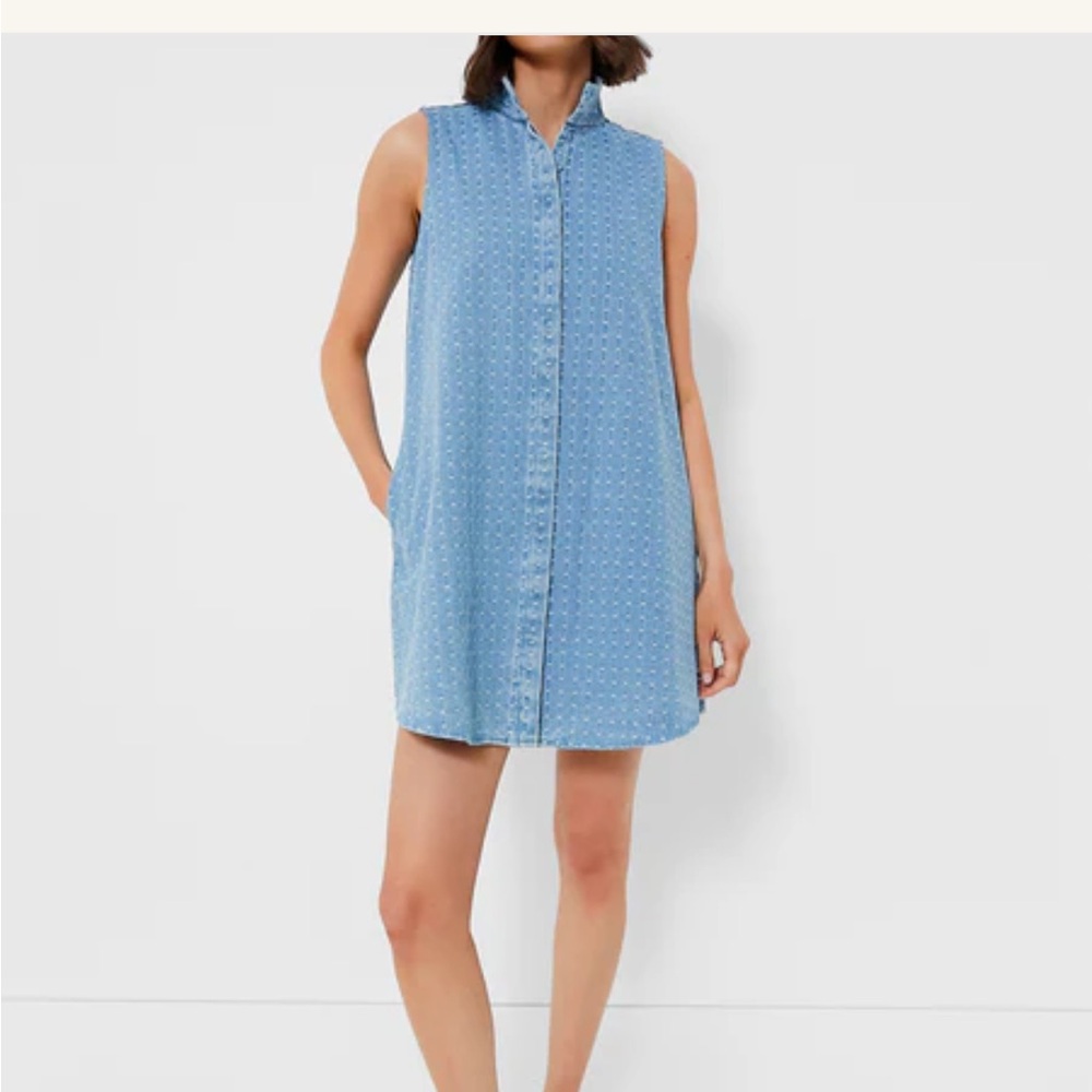 Tuckernuck Light Blue Sleeveless Mini Dress